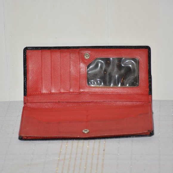 Brighton Black Leather and Cow Fur Wallet - Picture 5 of 5